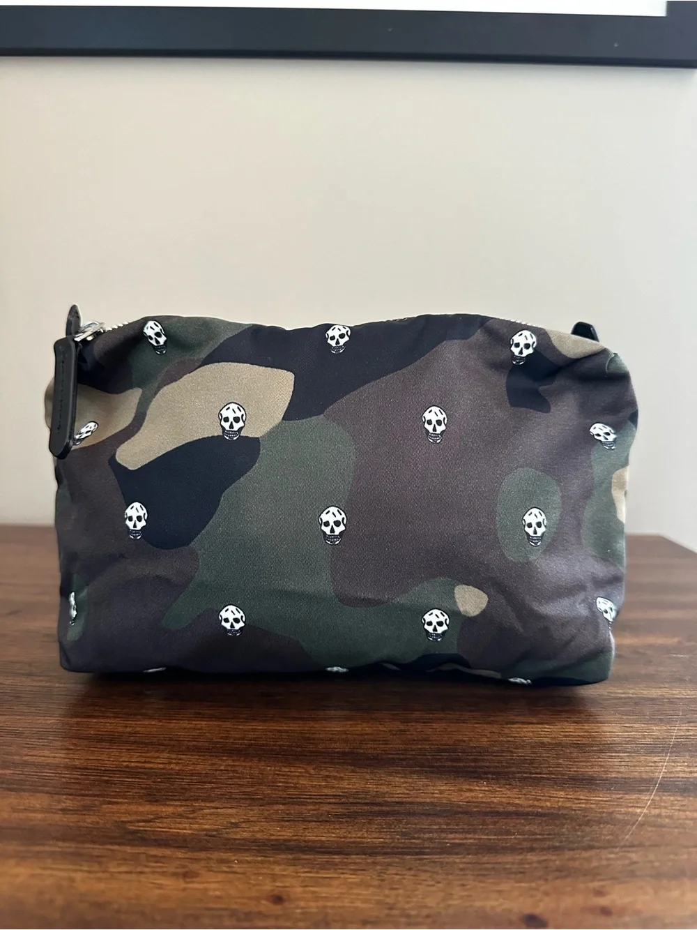 Alexander McQueen Skull Nylon Cosmetic Bag